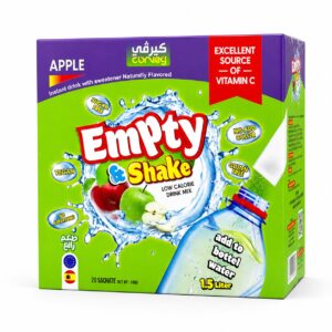 عصير كيرفي تفاح بدون سكر Empty & Shake (20 ظرف)