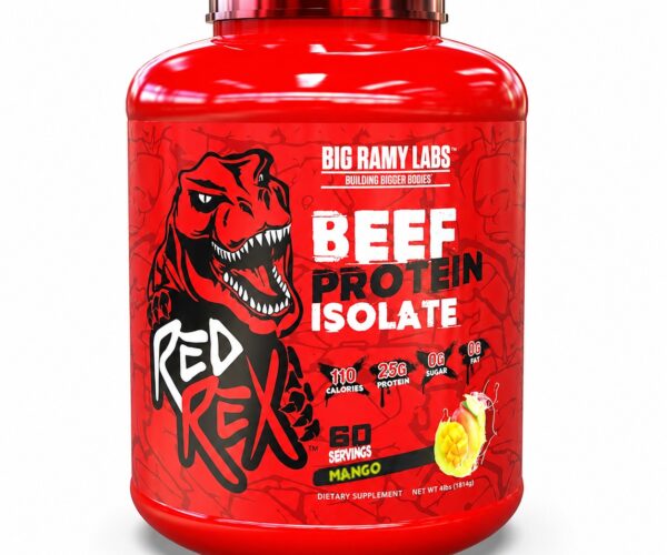 REDREX_BeefProtein_Mango_800x800 عبوة بروتين ريد ريكس بيف آيزوليت بنكهة المانجو 4 رطل